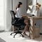 Flash Furniture Mesh Contemporary Chair, 17-1/4" to 20-3/4", Adjustable Arms, Black LeatherSoft/Mesh BL-X-5M-LEA-GG - alternate 6